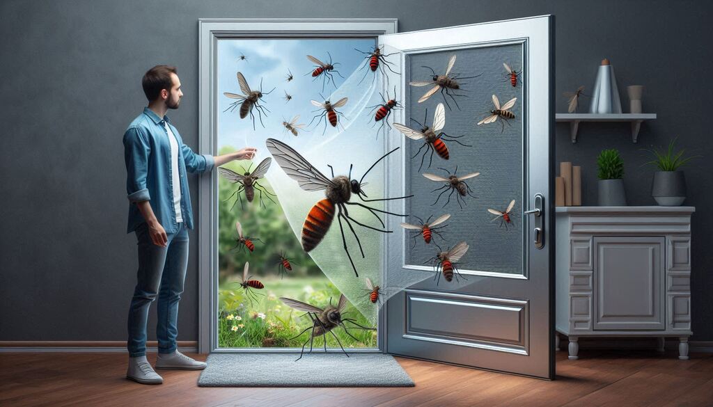 Keep Mosquitoes Out with a Magnetic Mosquito Door Net